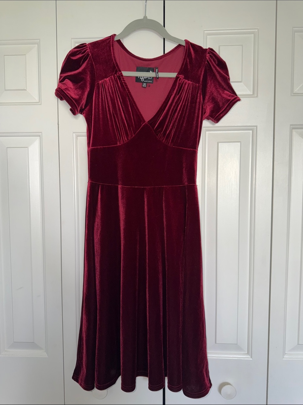 **NWOT** Hell Bunny Ruby Medusa Velvet Fit-and-Flare Dress